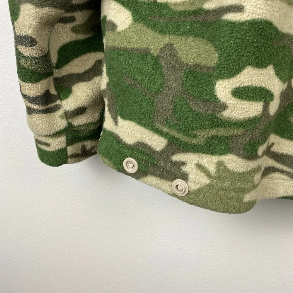 Columbia Camo Fleece Full Zip Jacket - Size Youth 14/16